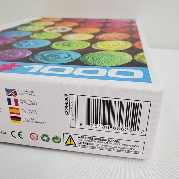 Cupcake Rainbow 1000 Piece Jigsaw Puzzle Eurographics EUC Complete - Picture 6 of 10